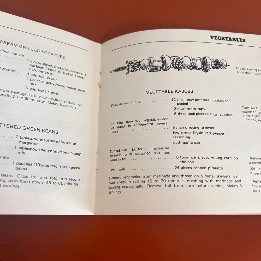 Vintage Turco Charette Malibu Outdoor Cooking Recipe Booklet Gas Electric Grill